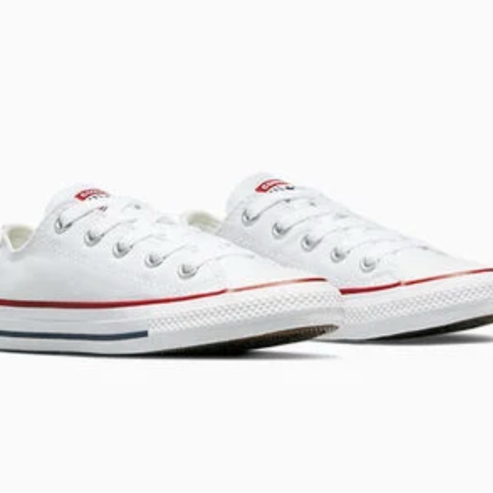 Converse Kids White and Red Sneakers